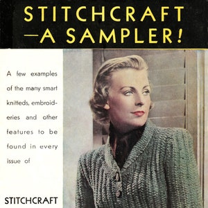 Stitchcraft Magazine &#39;Sampler&#39; Late 1930s - Full PDF copy. Individual patterns on request