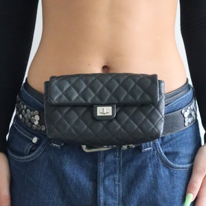 Chanel Mademoiselle 2.55 Reissue Waist Bag Rare Leather Flap Bum Fanny –  House of Carver