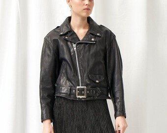 Schott Perfecto black leather vintage jacket