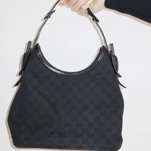 Gucci Black Monogram Handbag