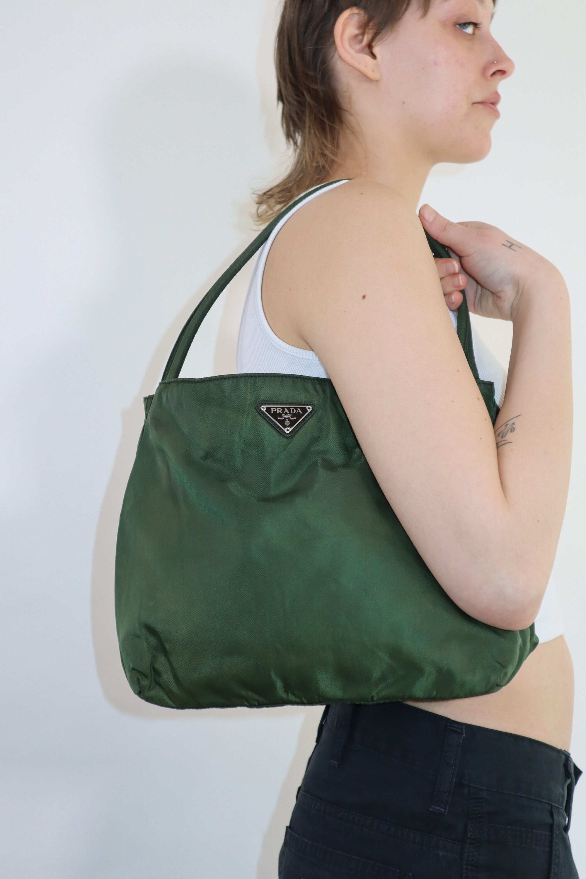 Prada Tessuto Nylon Green Bag