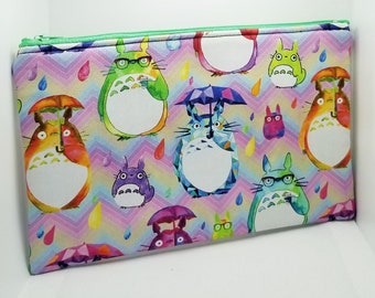 Hxuedan Studio Ghibli Anime Art Canvas Coin Purse Cute Creative Cartoon Multifunctional Portable Coin Purse Suitable For Travel Office 4.728.66inch