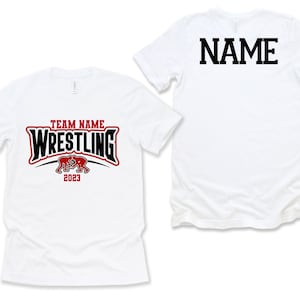 Custom Wrestling Team T-Shirt: Personalized Jersey Tee