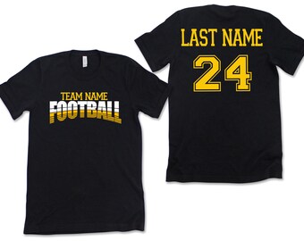 Personalized Football Jersey Shirt, Custom Team Tee, Fan Gift