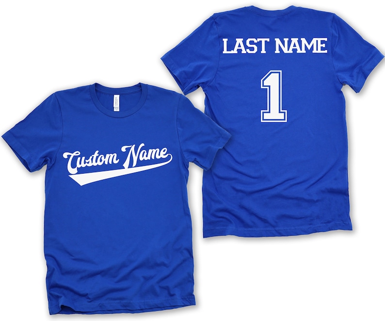 Custom Team Name Jersey T Shirt Custom Sports Team Name - Etsy