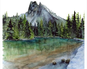 Emerald Lake - 200x200 Fine Art Print