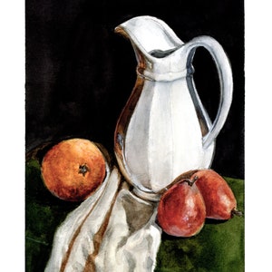 The Still Collection: Water Jug with Fruit - 5x7 Print