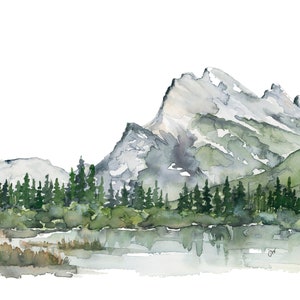 Rundle Mountain - 5x7 Fine Art Print