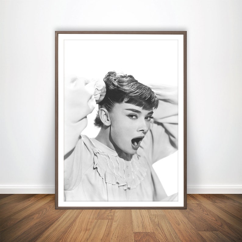 Audrey Hepburn Print Breakfast At Tiffanys Poster Girl Bedroom Decor Tiffany Poster Old Movie Poster Audrey Hepburn Wall Art Bedroom Poster