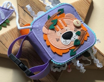 Libro de fieltro tranquilo personalizado de 6 meses a 2 años, libro de fieltro educativo, libro de sentimiento ocupado, libro de actividades para bebés, libro tranquilo. Juguetes de actividad