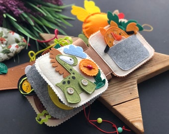 Personalised felt quiet book from 6 month to 2 years,educational felt book,felt busy book,baby activity book, quiet book. sensory activities