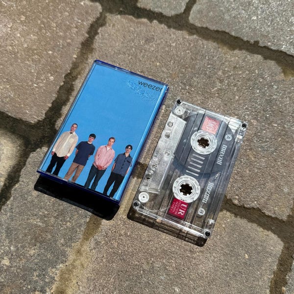Weezer Blue Album Custom Cassette Tape 1994
