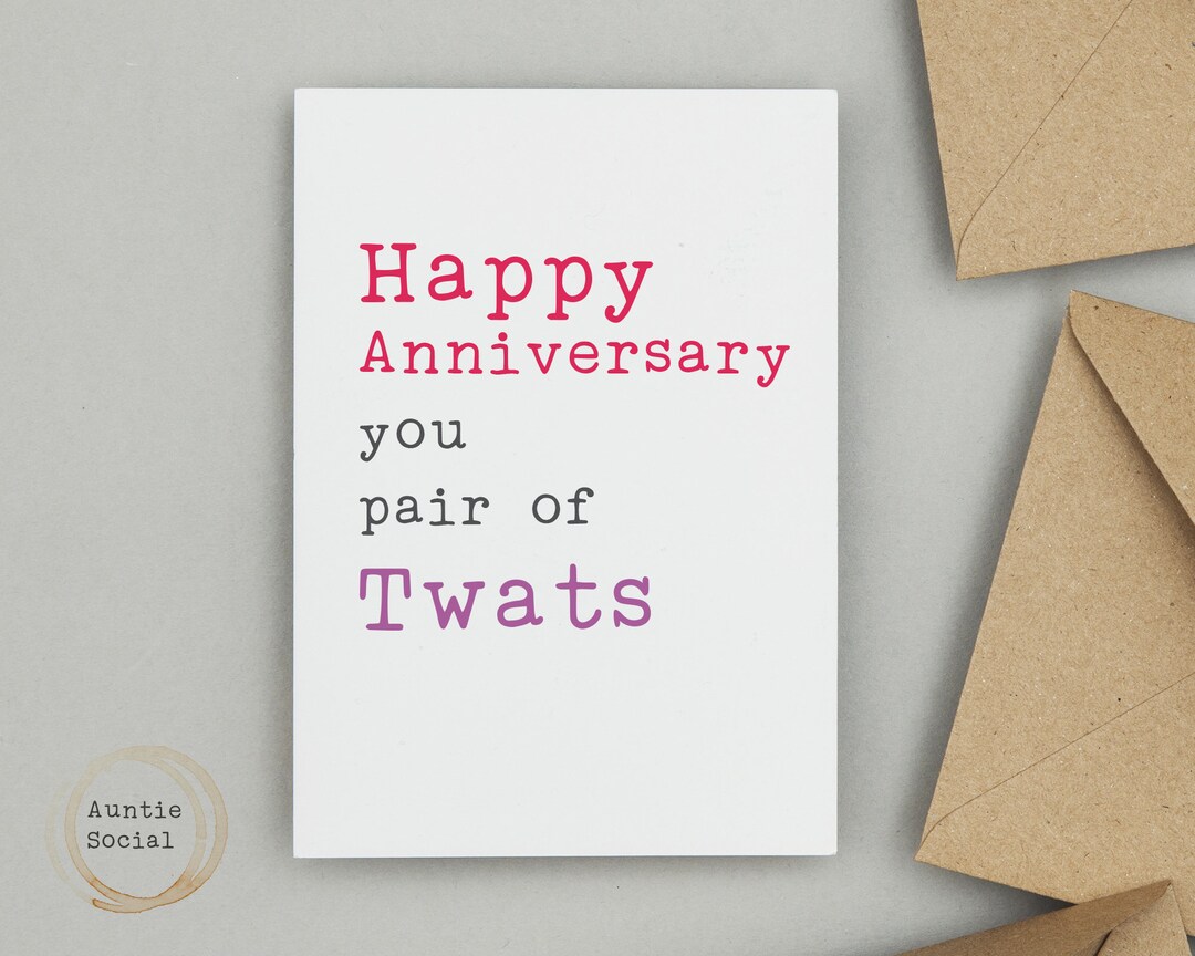 Rude Anniversary Card happy Anniversary You Pair of - Etsy UK