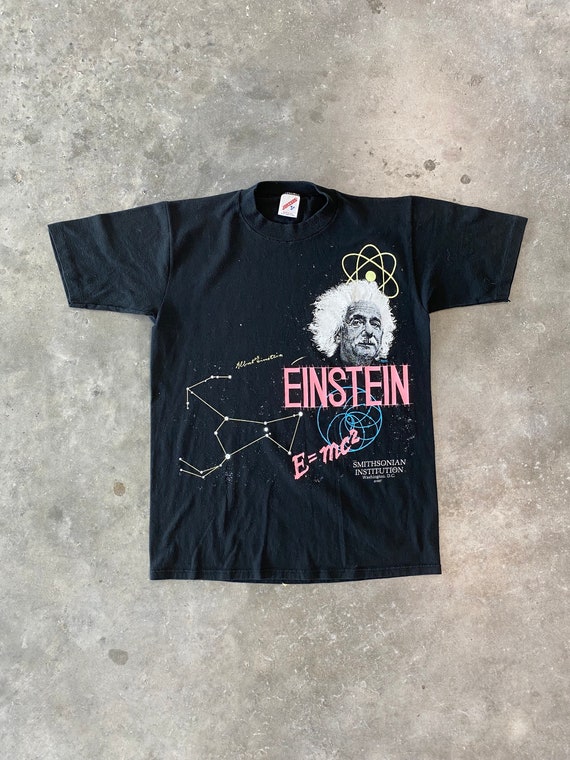 Vintage 1987 Albert Einstein Smithsonian T-Shirt … - image 1
