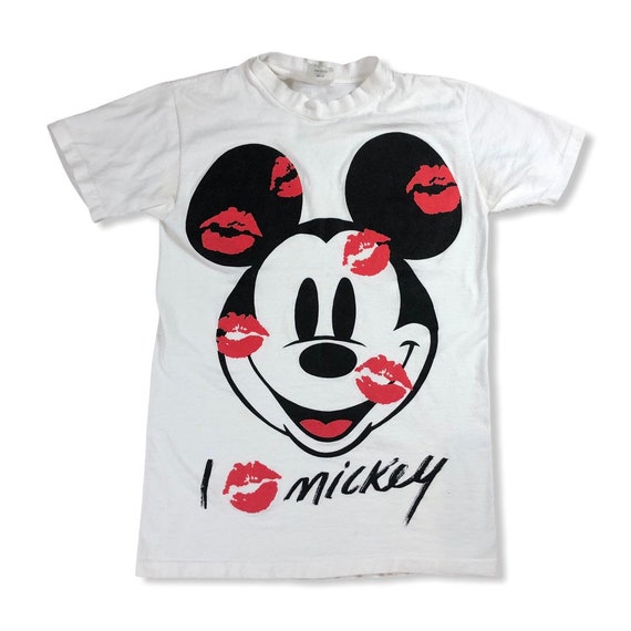 Vintage 1970s Mickey Mouse I Love Mickey Single St