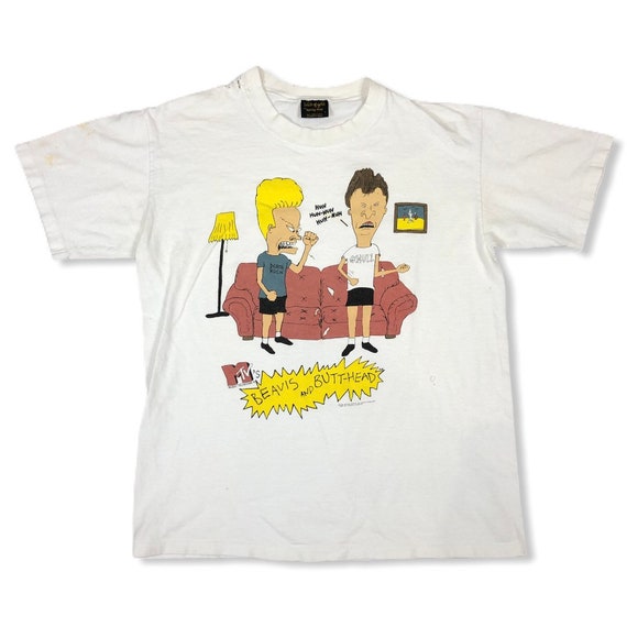 Vintage 90s Beavis and Butthead T-Shirt Size Large