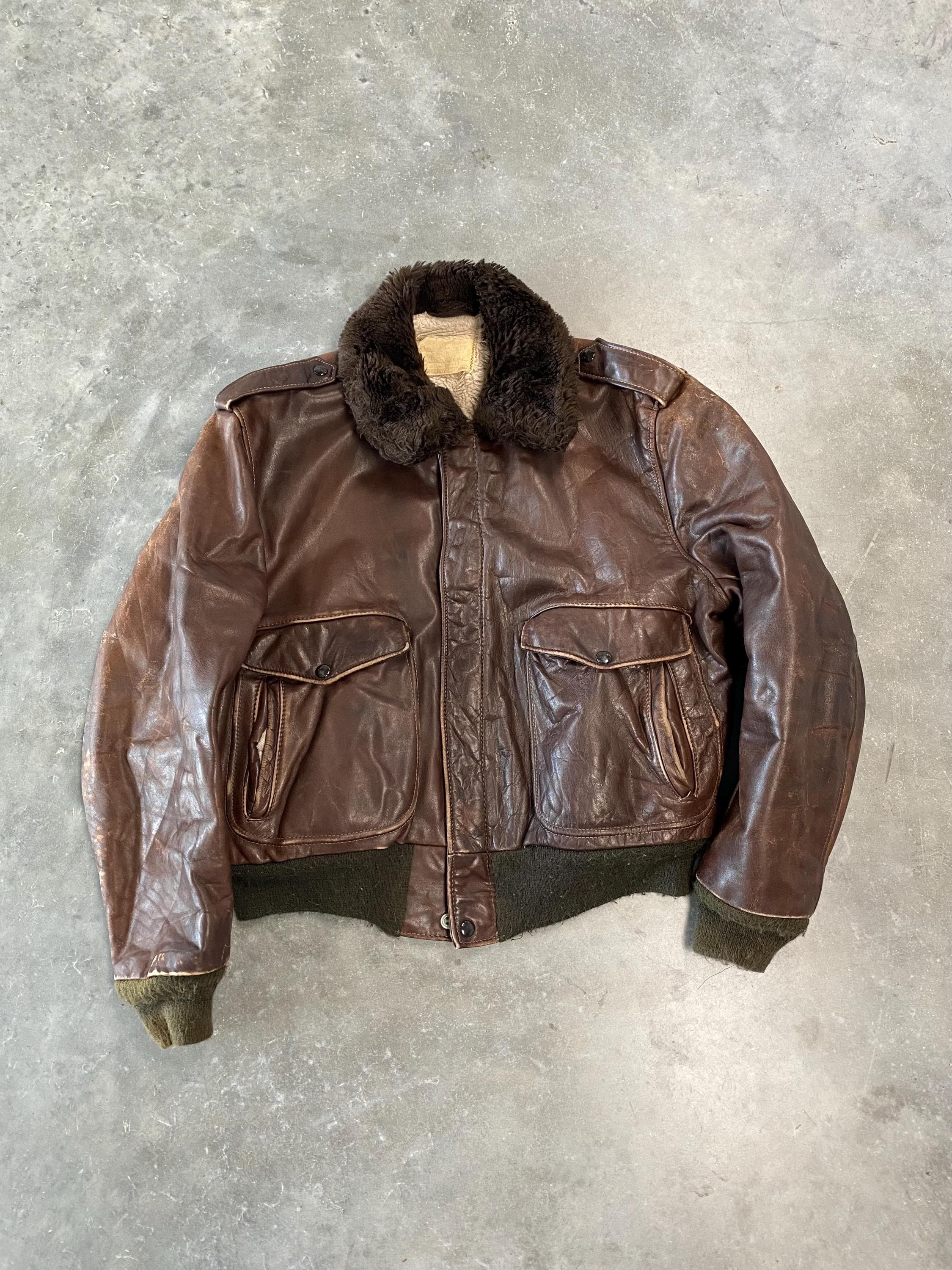 Vintage Schott A2 Bomber - Etsy Vintage Schott A2 Bomber - Etsy