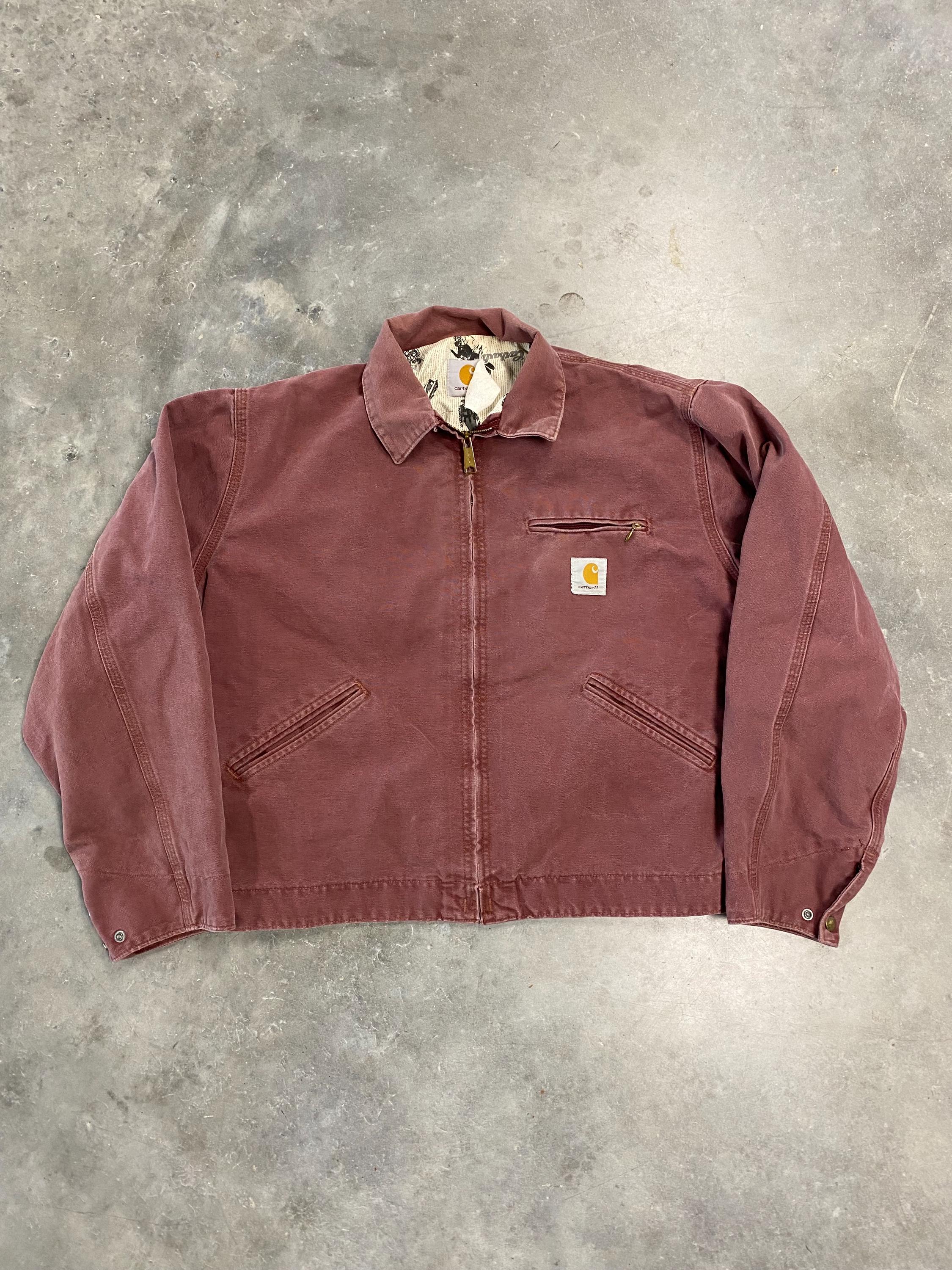 高級感 Vintage 1994 Carhartt Detroit Jacket Redwood Union Worker ジャケット・アウター