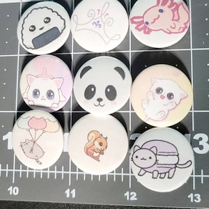 Custom Pin backed Buttons
