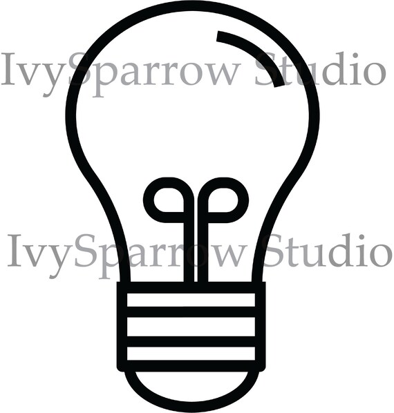 Download Free Lightbulb Icon Svg For Shirts Etsy SVG DXF Cut File
