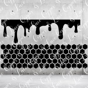 Honeycomb Background Stencil Overlays Free SVG Files for Silhouette,  Cricut, Make the Cut, Scan N Cut