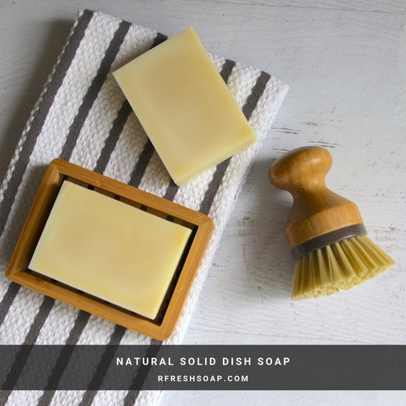 Zero Waste solid Dish Soap Bar-vegan-plastic Free-kitchen Cleaner