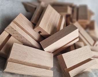 Tegelhouder - decoratie standaard voor tegels, kaarten- mini posters- platen – plank houder - zelfgemaakt - delftsblauw -Verschillende maten