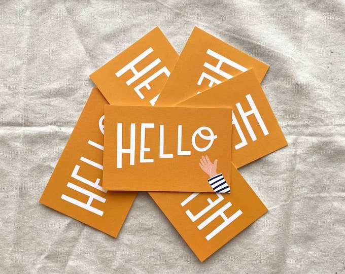 Hello Postcard Happy Go Lucky Series