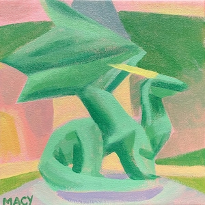 SPYRO THE DRAGON Crystal Dragon Retro PS1 fine art 5x5” print