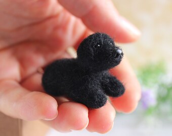 small black lab figurines