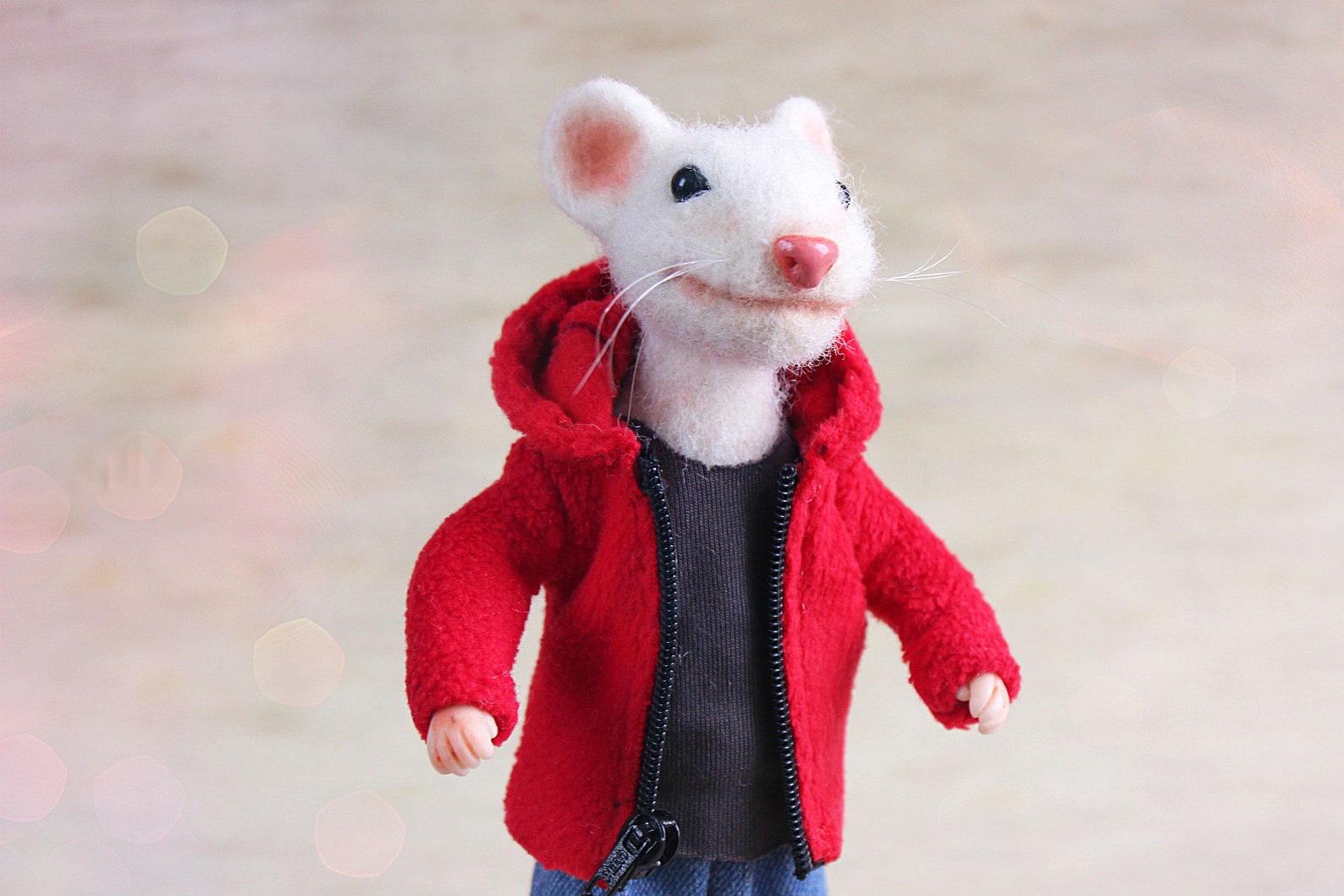 Stuart Little Toy Mouse Stuart gift Little Stuart sculpture | Etsy