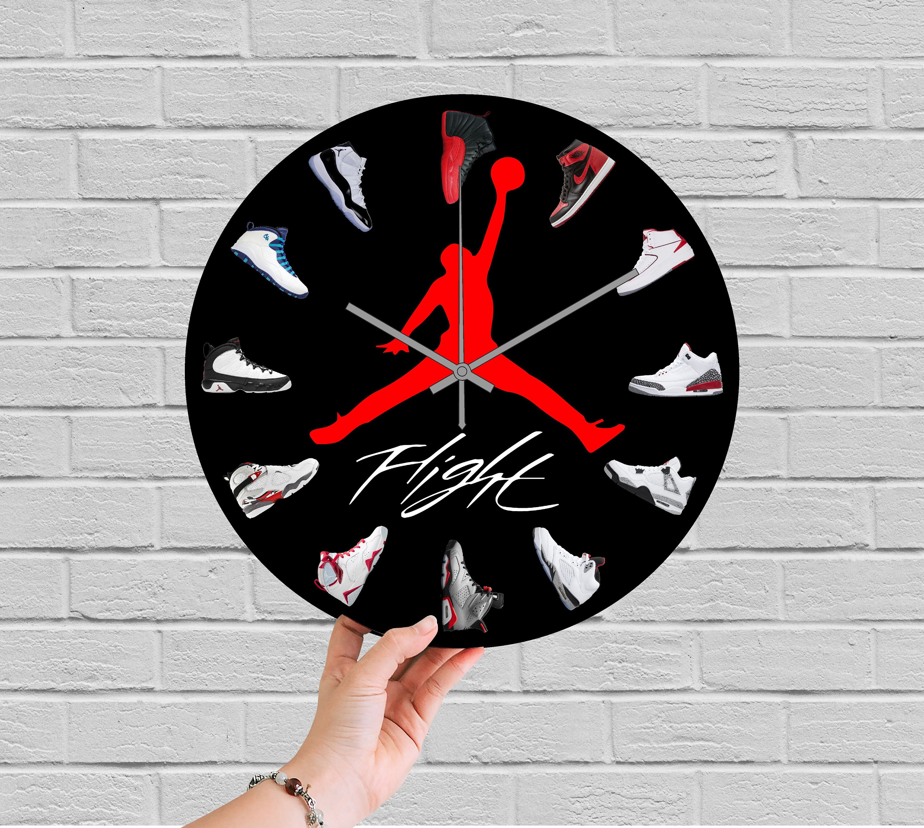 Michael Jordan Wall Clock NBA23 Fan Home Decor Air Jordan Etsy