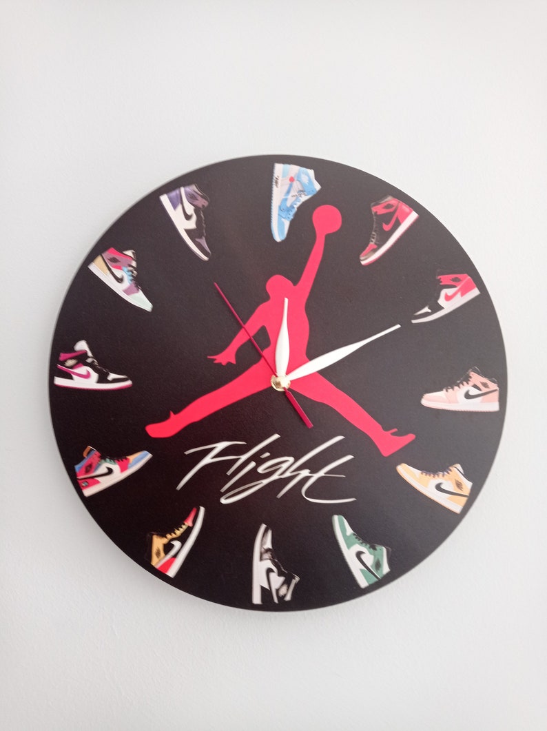 Jumpman Michael Jordan Wall Clock NBA23 Fan Home Decor Air Etsy UK