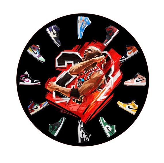 Michael Jordan Wall Clock NBA23 Fan 