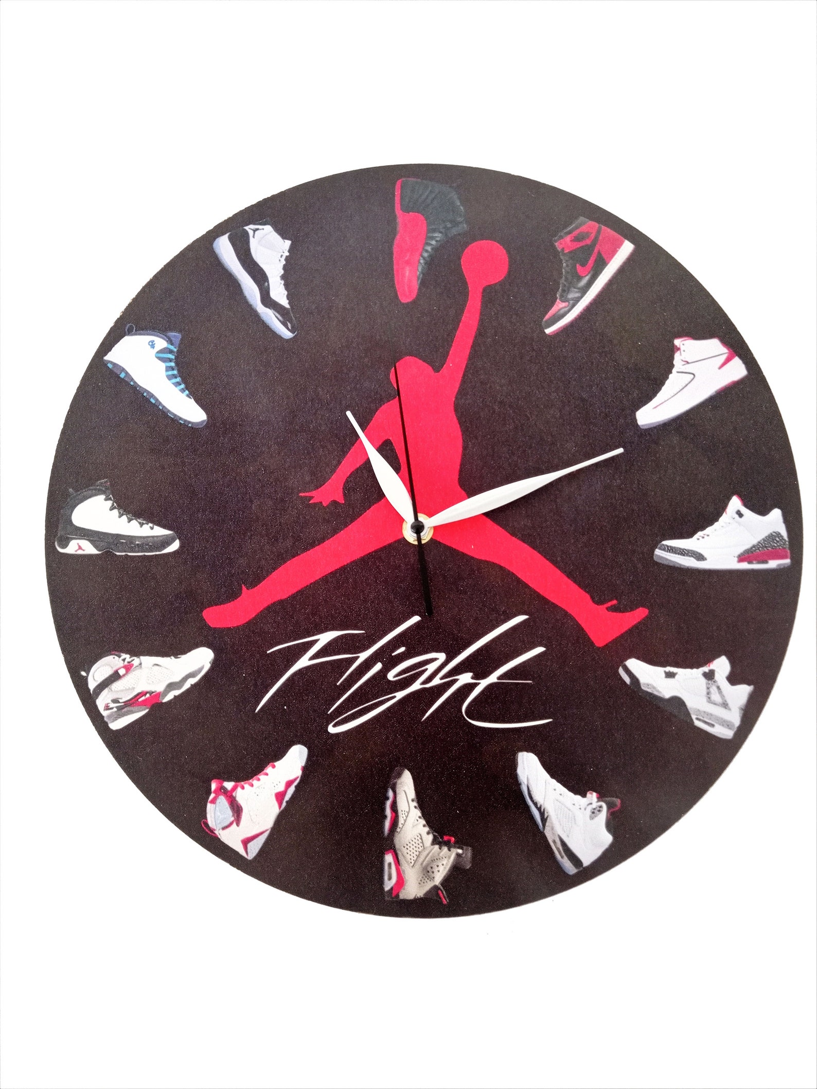 air jordan clock with mini shoes air jordan clock with mini shoes
