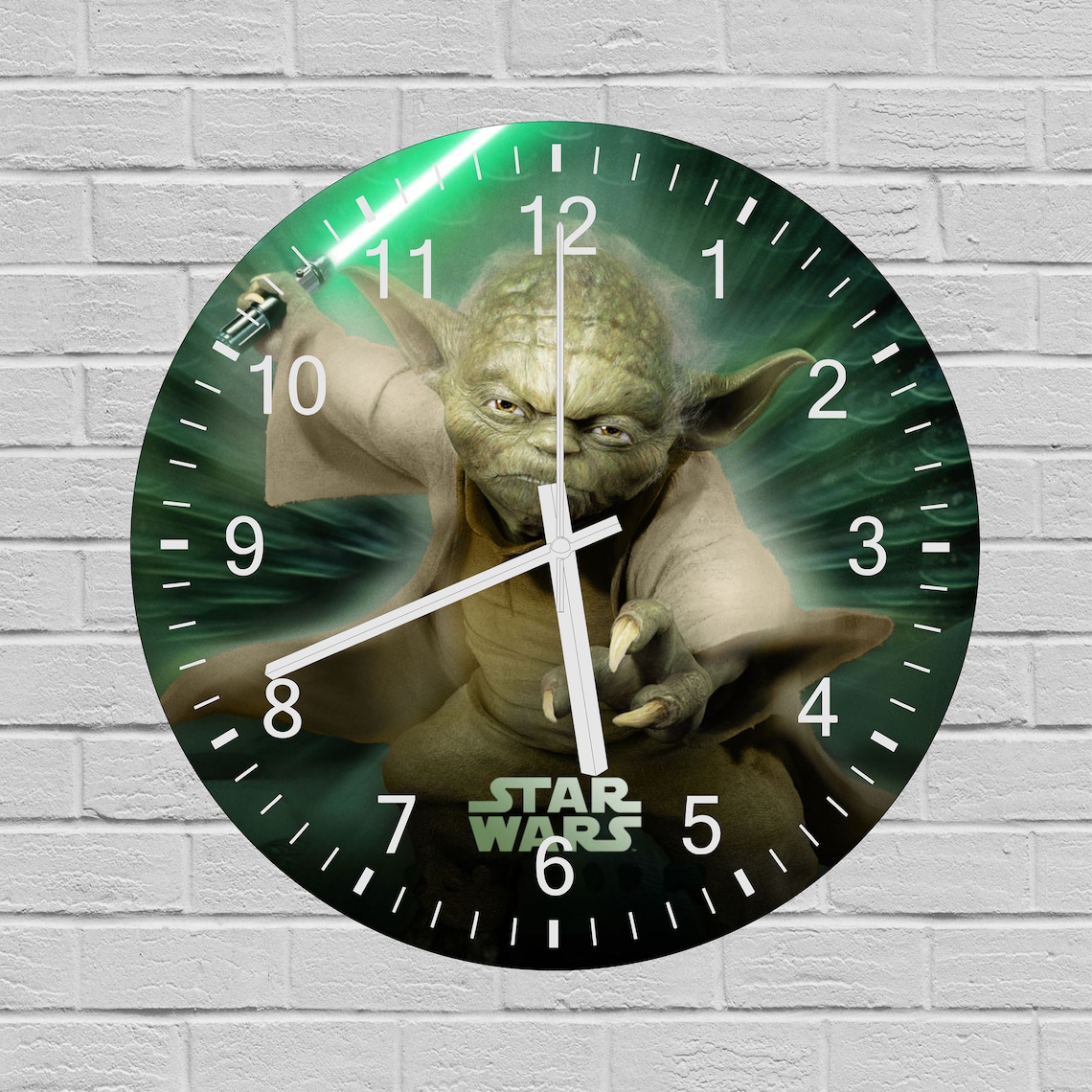 Yoda Wall Clock for Best Star Wars Fans 14 Wall Clock Etsy