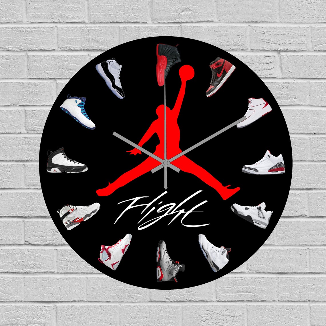 Michael Jordan Wall Clock NBA23 Fan Home Decor Air Jordan Etsy