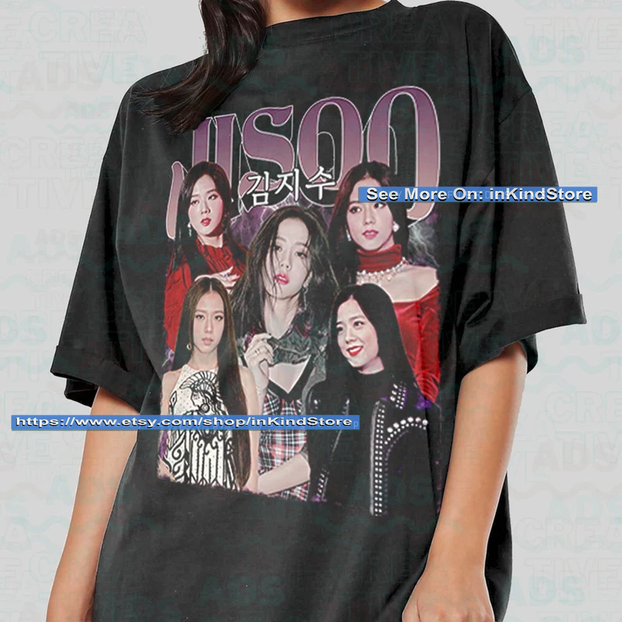 jisoo-shirt-ptr27-korean-singer-girl-band-kpop-trending-jisoo-etsy
