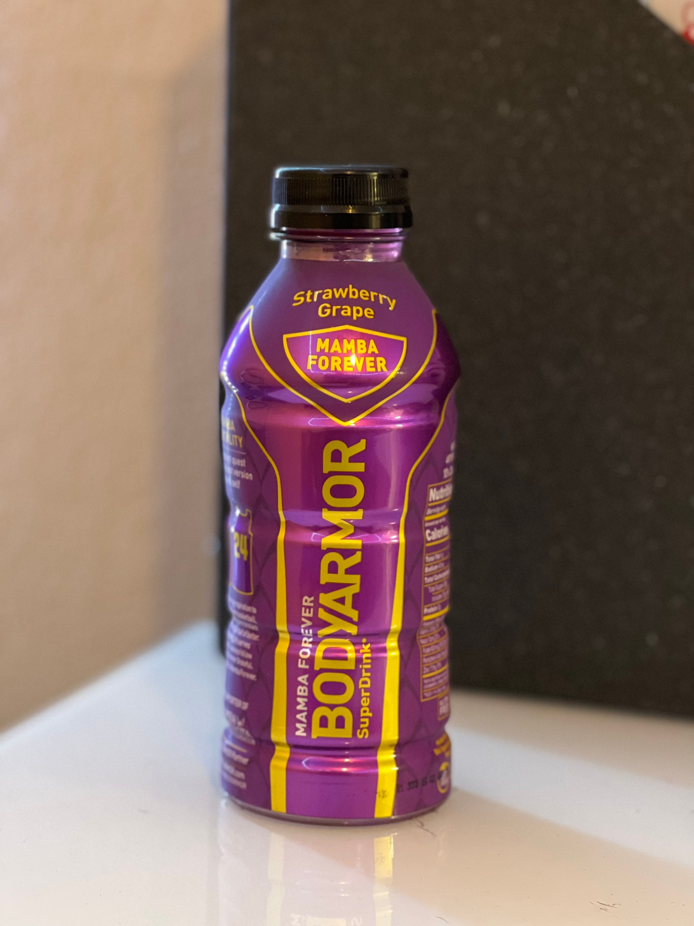 1 Kobe Bryant Body Armor Drink Mamba Forever Bottle Strawberry Grape