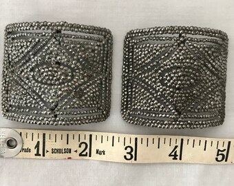 French Steel Cut Shoe Buckles