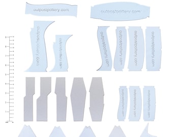OUTPOST POTTERY Ultimate Profile Rib Bundle: Throw Like a Pro with a Variety of Shapes and Sizes.