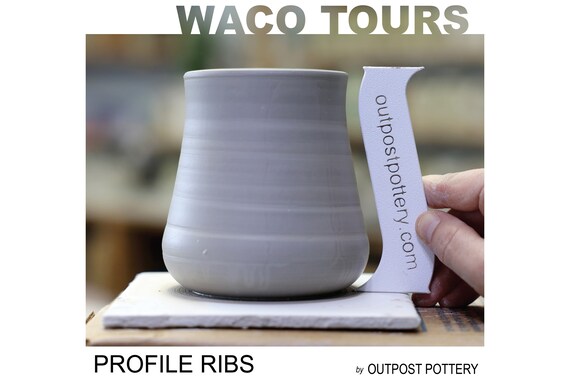 Waco Tours Pottery Profile Rib Two Shapes in Profile Rib Great