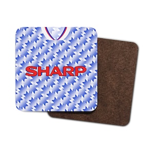 Man United 1990-92 Away Shirt Retro Football Coaster