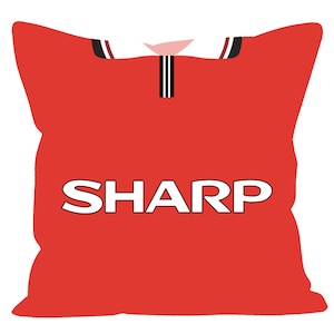 Man United 1998-99 Home Shirt Retro Football Cushion