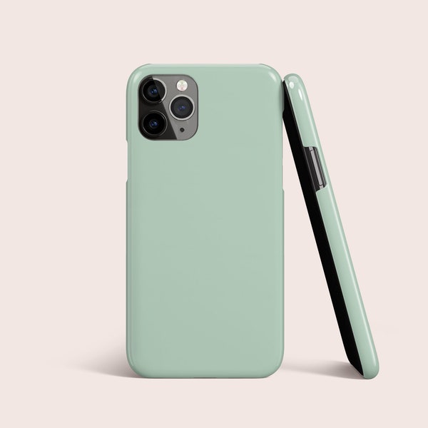 Block Solid Colour Mint Green Phone Case For iPhone 15 14 13 12, All Models • For S24 S23 S22 S21 S10 S20 S8 S9 • For Google Pixel 8 7 6 5
