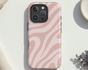 Pink Zebra Stripes Phone Case • Magsafe Animal Print for iPhone 17, S26 and Pixel 10