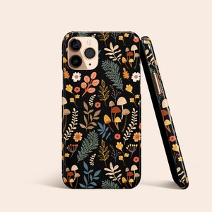 Black Forest Autumn Phone Case For iPhone 16 15 14 13 12 & More | For S25 S24 S23 S22 S21 S20  A71 A51 | For Google Pixel | Fall, Mushrooms