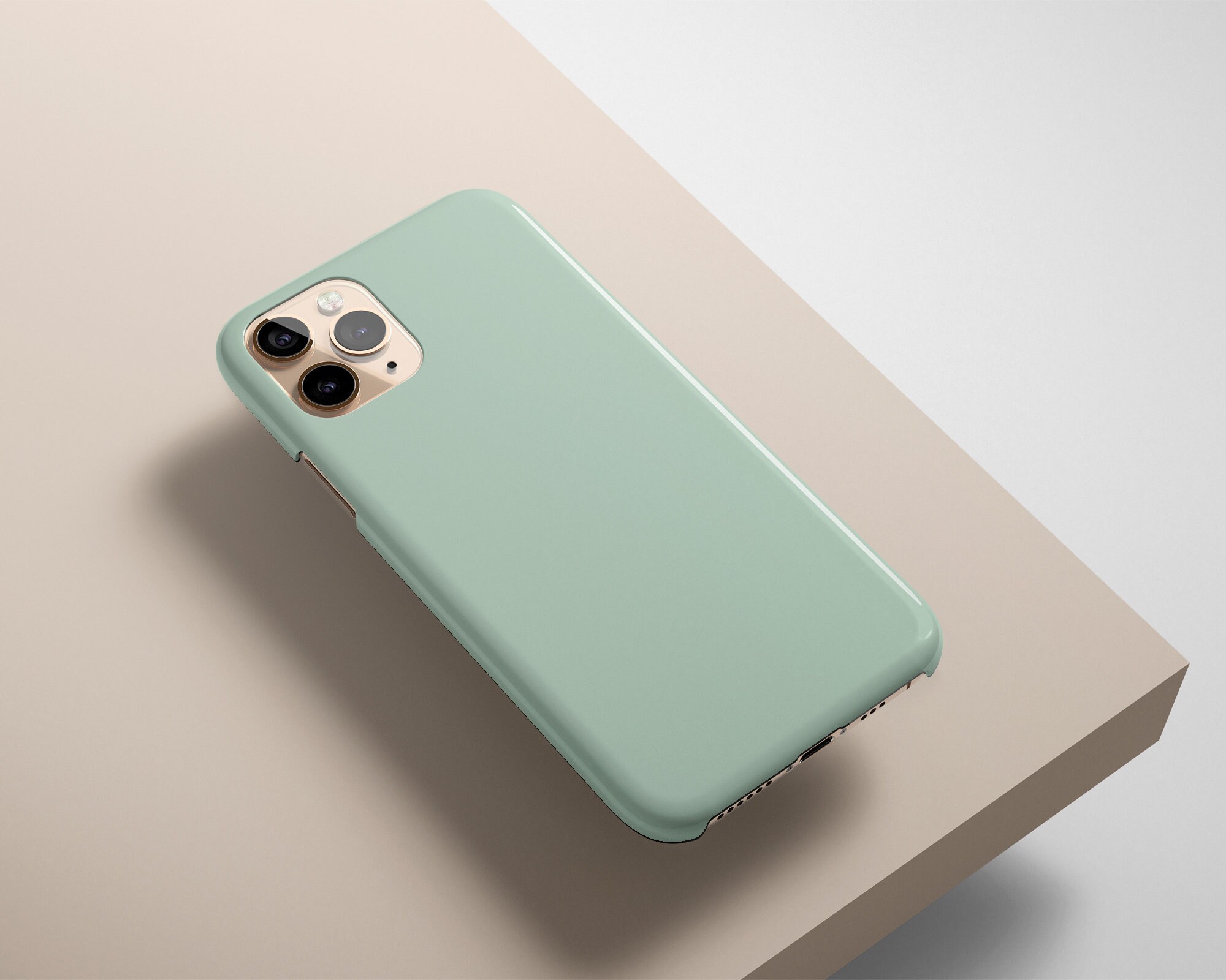 Block Solid Colour Mint Green Phone Case iPhone 12 Pro Etsy