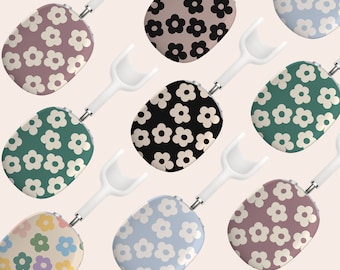 Daisies Retro Floral Cover para Airpods Max, Flores Funda protectora de plástico duro para Airpods Max,Snap On Case para auriculares Airpods Max