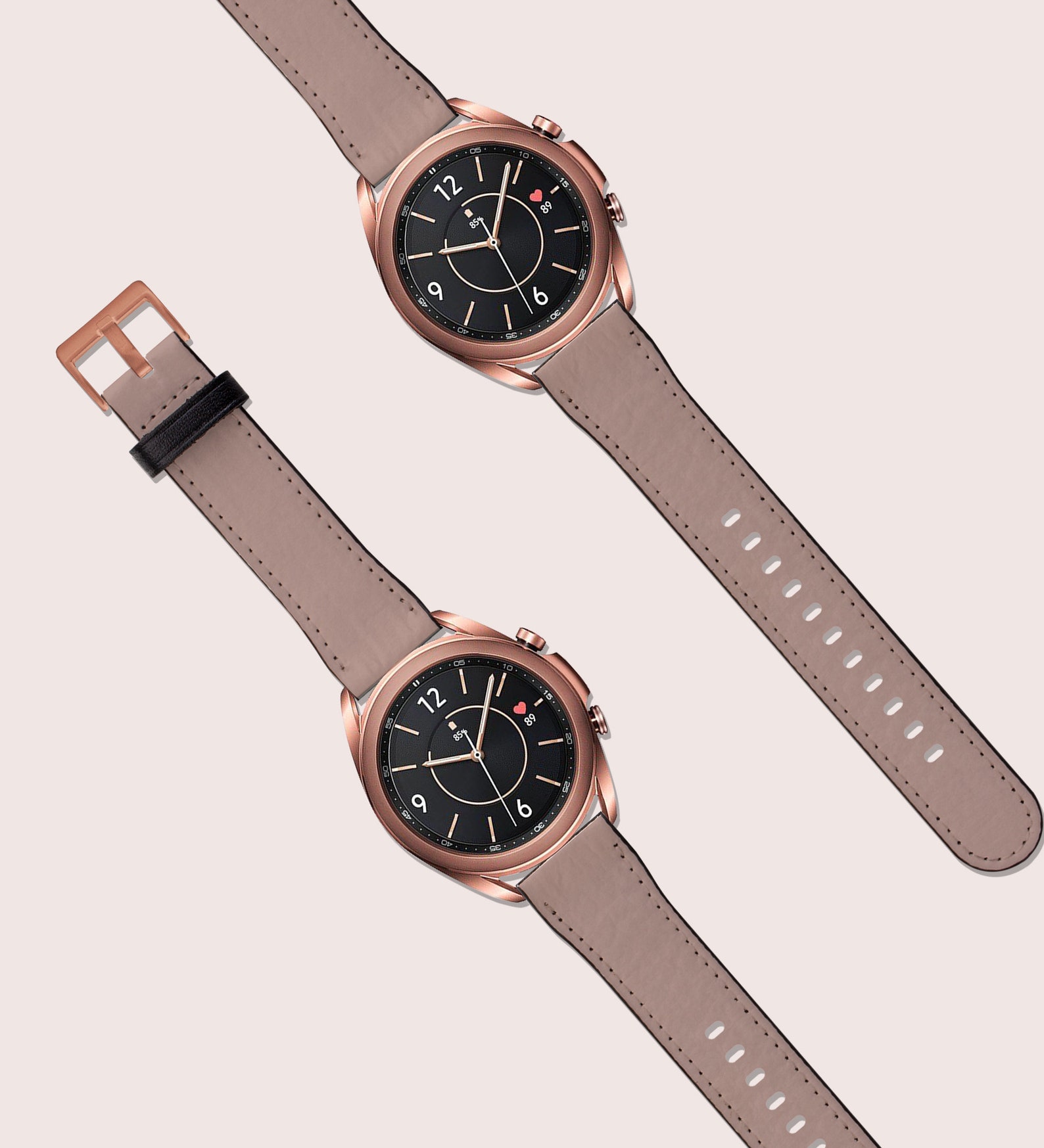 Samsung Galaxy G3 Watch Strap 41mm 45mm Vegan Paper Leather | Etsy